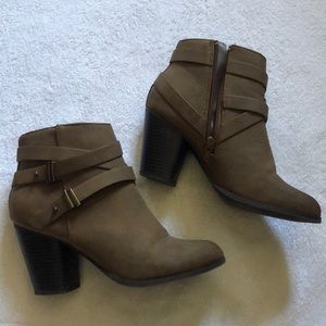 Tan booties